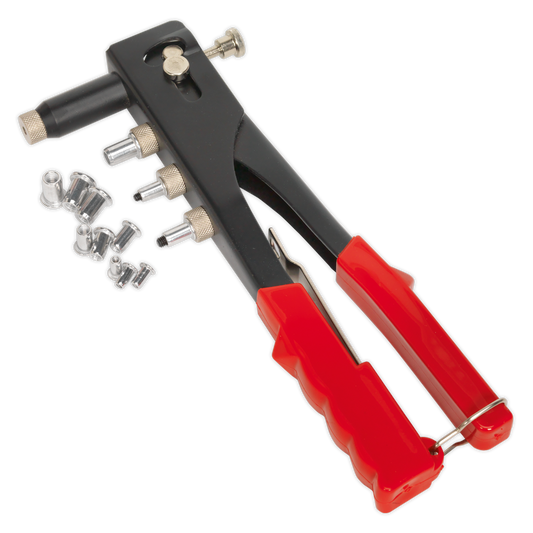 Sealey Threaded Nut Riveter Strong Body Design With Rubber Handle Grips AK393