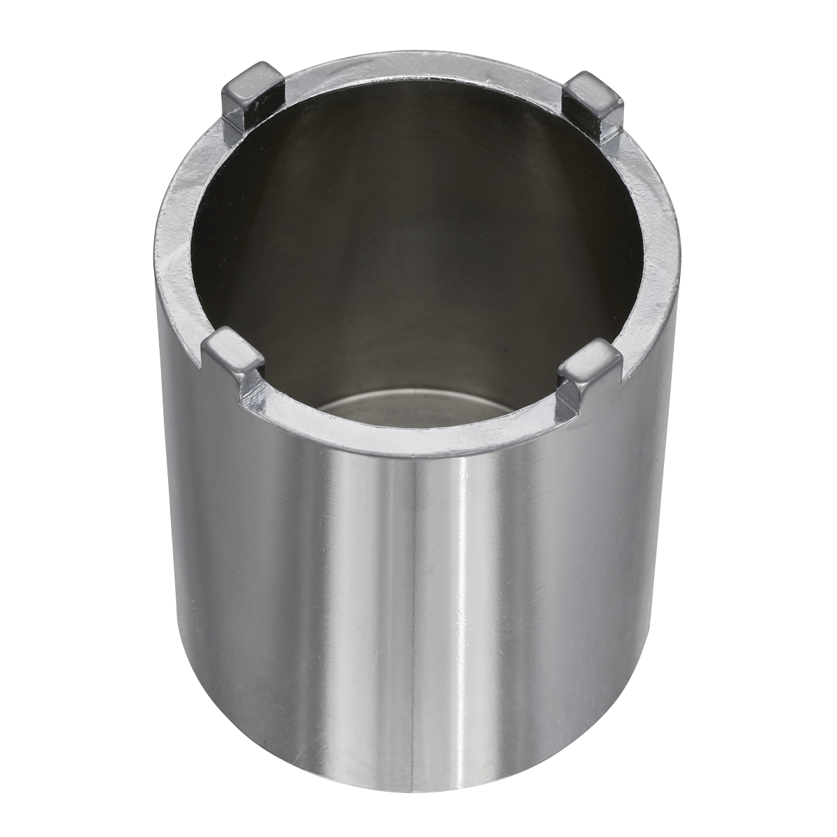 Sealey 4-Pin 48.5mm Motorcycle Swingarm Locknut Socket 1/2" Square Silver SMC18