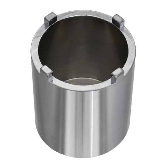 Sealey 4-Pin 48.5mm Motorcycle Swingarm Locknut Socket 1/2" Square Silver SMC18
