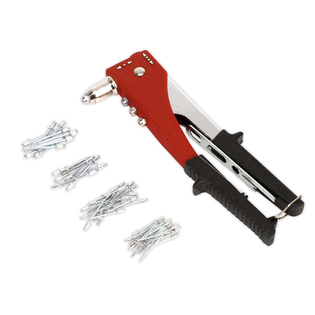 Sealey Two-Way Riveting Kit With Chrome Molybdenum Jaws 2-Position Head AK397