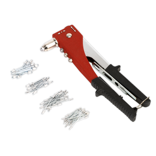 Sealey Two-Way Riveting Kit With Chrome Molybdenum Jaws 2-Position Head AK397