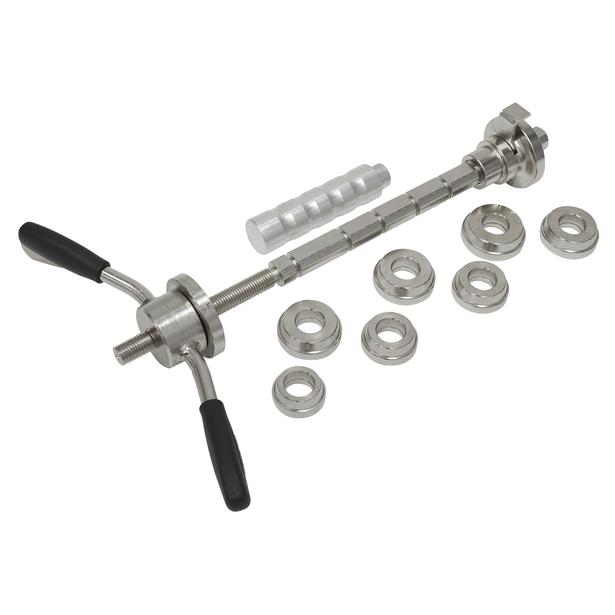 Sealey Steering Bearing Press With Comfort Grip T-Handle - Motorcycle SMC3