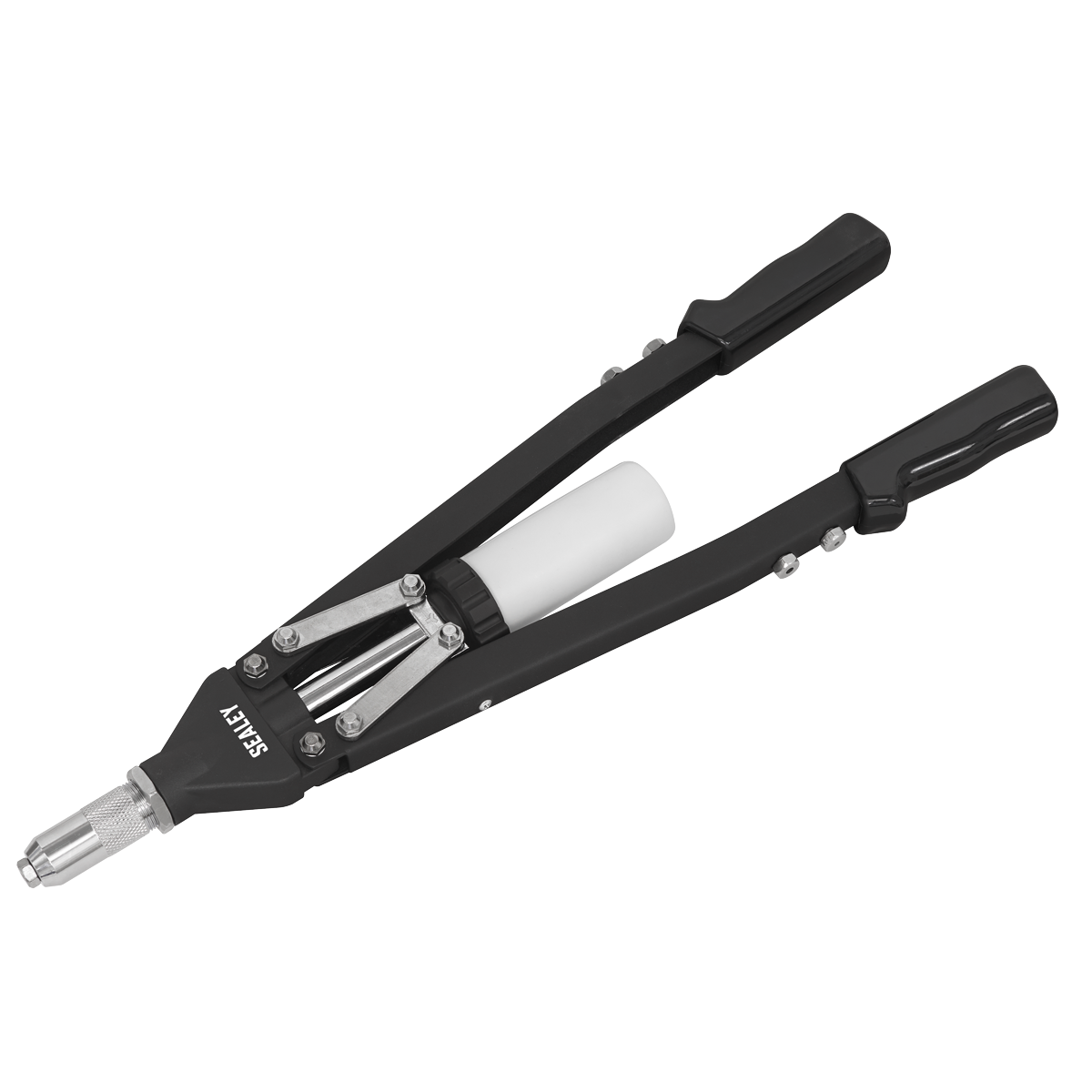 Sealey Heavy Duty Long-Arm Riveter With Collection Bowl & Long Arms AK3981