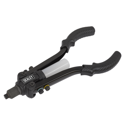 Sealey Compact Riveter With Collection Bowl Heavy Duty Short-Arm Design AK3982
