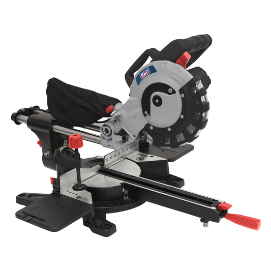 Sealey 240V 216mm Double Sliding Compound Mitre Saw With 1450W Motor SMS216