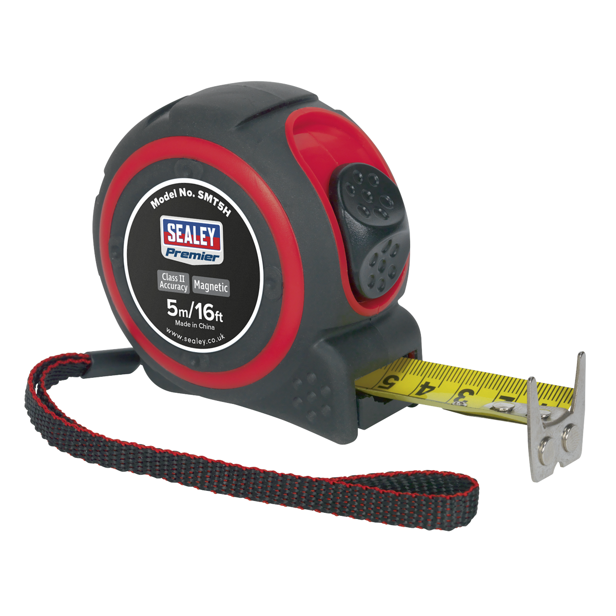 Sealey Heavy Duty Measuring Tape With Powerful Double Magnets 5M 16FT SMT5H