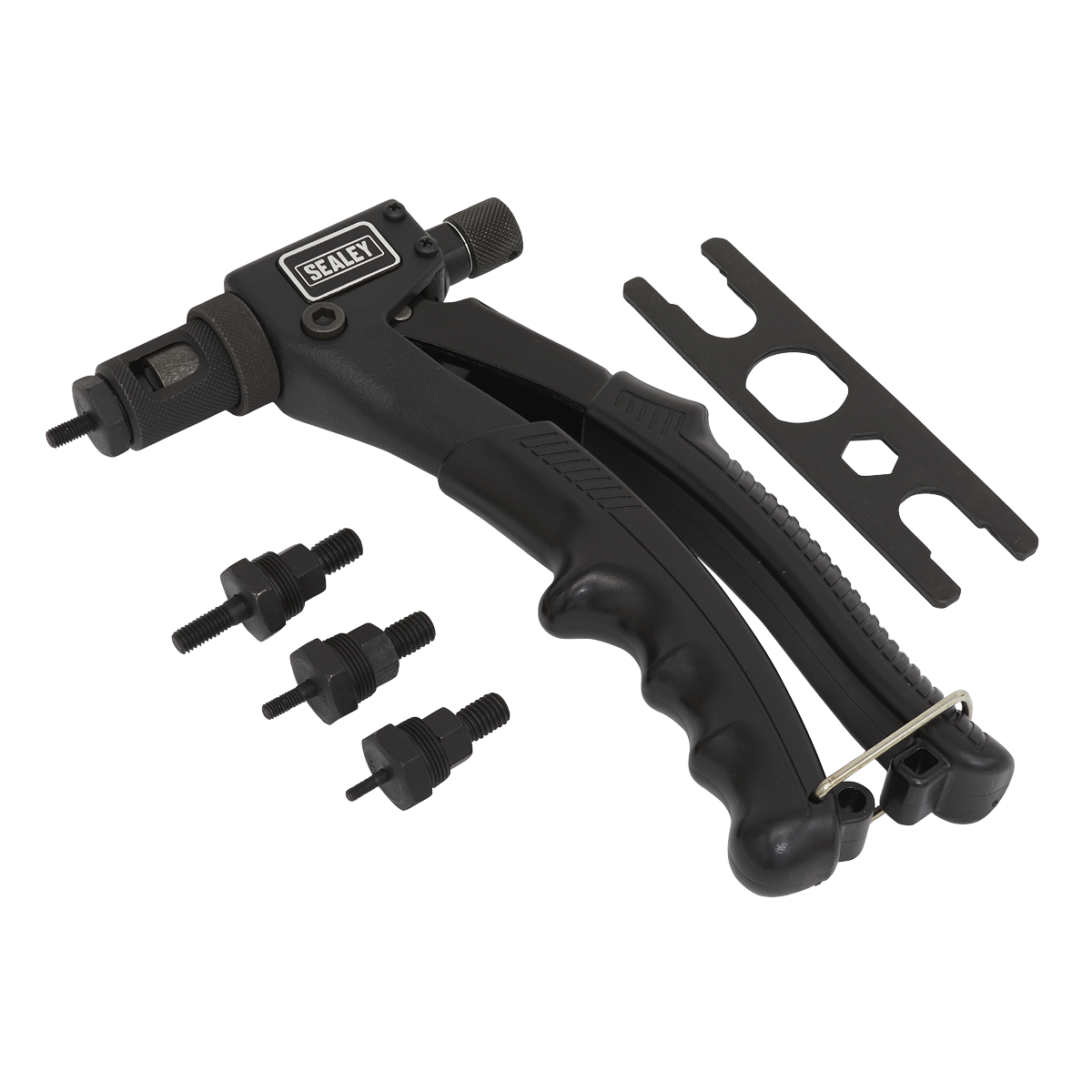 Sealey Threaded Nut Riveter Curve Design With Rubber Grip Handle AK3986