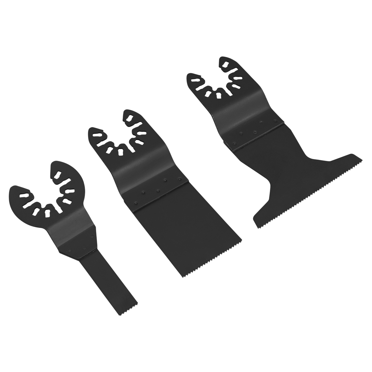 Sealey Universal Quick Change Fitting Multi-Tool Cutting Blade Set 3pc SMTC3