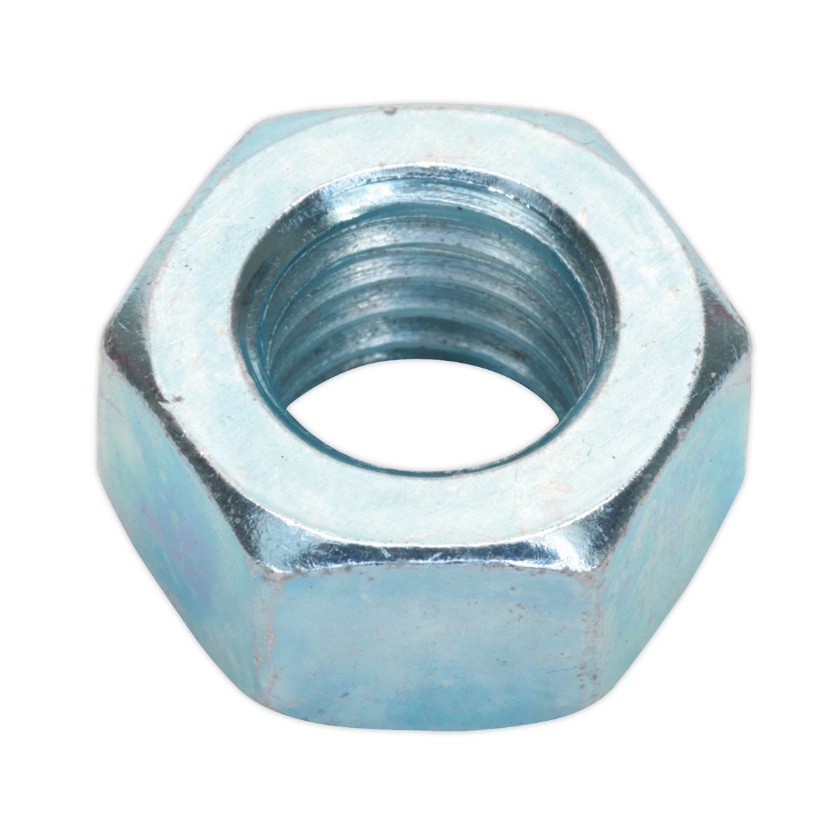 Sealey Steel Nut M12 Zinc DIN 934 Pack of 25 Pieces Metric Hex With Bag SN12