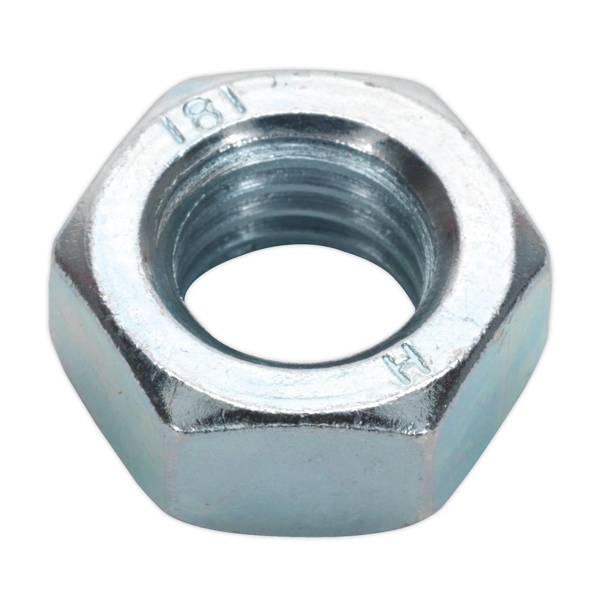 Sealey Steel Nut M14 Zinc DIN 934 Pack of 25 Pieces Metric Hex With Bag SN14