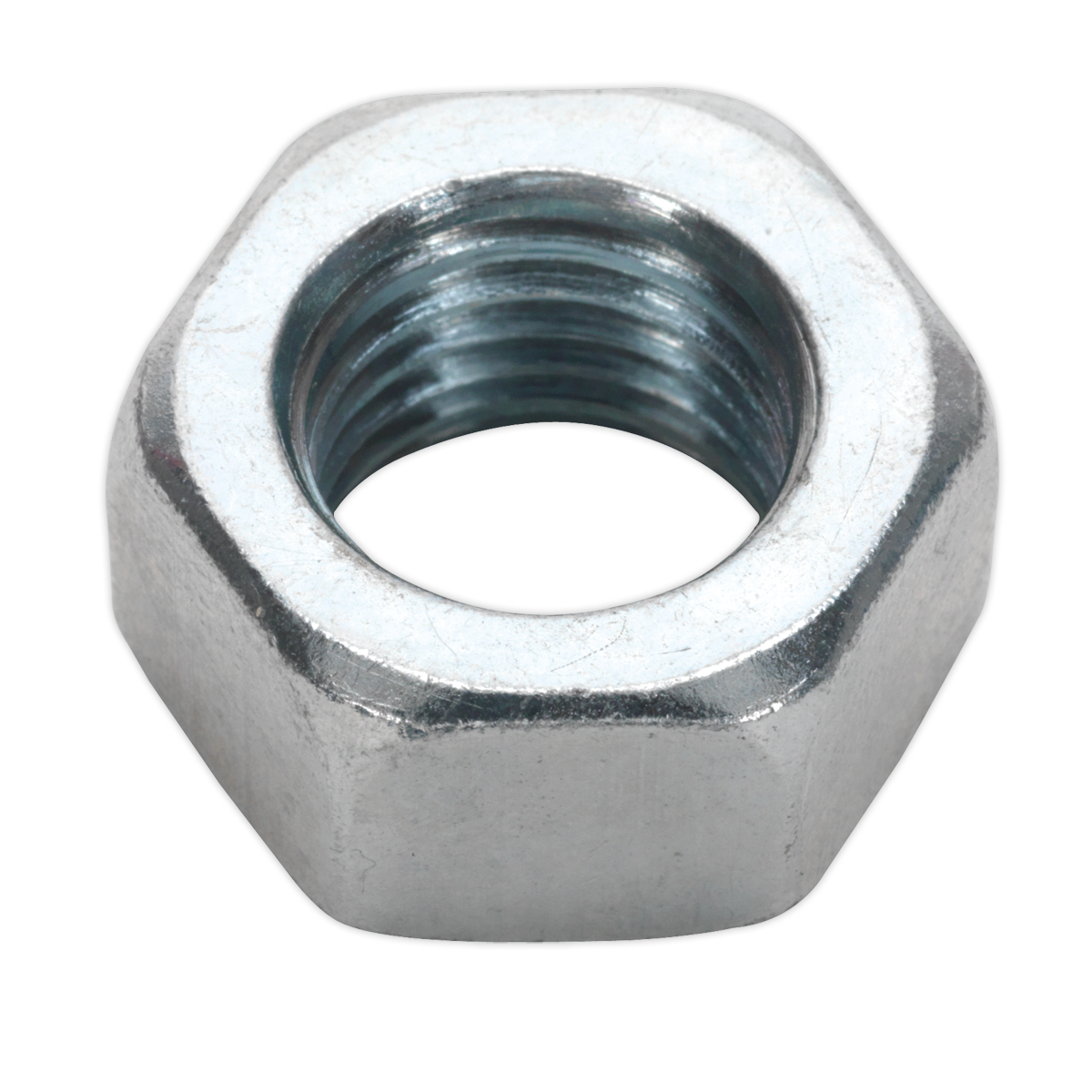 Sealey Steel Nut M16 Zinc DIN 934 Pack of 25 Pieces Metric Hex With Bag SN16