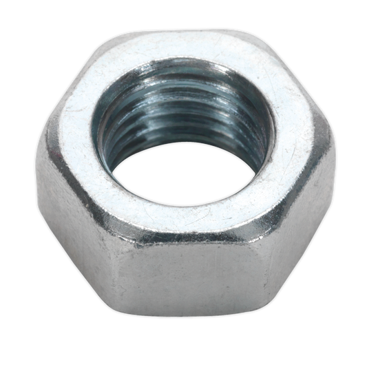 Sealey Steel Nut M16 Zinc DIN 934 Pack of 25 Pieces Metric Hex With Bag SN16
