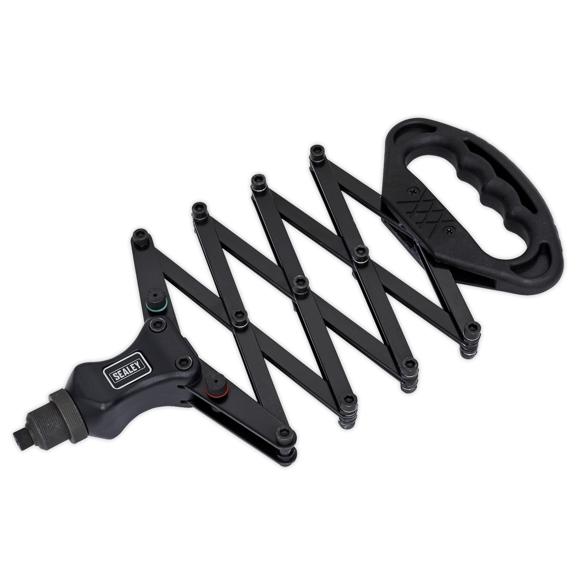 Sealey Lazy Tongs Riveter Aluminium Head With Steel Jaw Case Black AK399