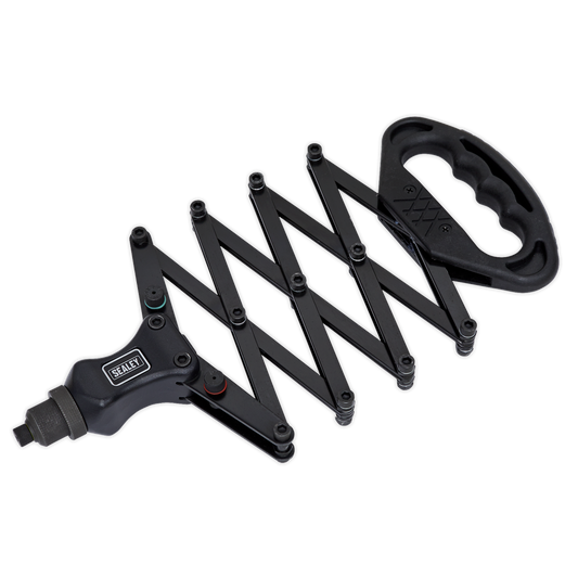 Sealey Lazy Tongs Riveter Aluminium Head With Steel Jaw Case Black AK399