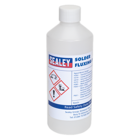 Sealey Soldering Fluxing Fluid 500mL Bottle Electronic Copper Cleaning SOLFLUX