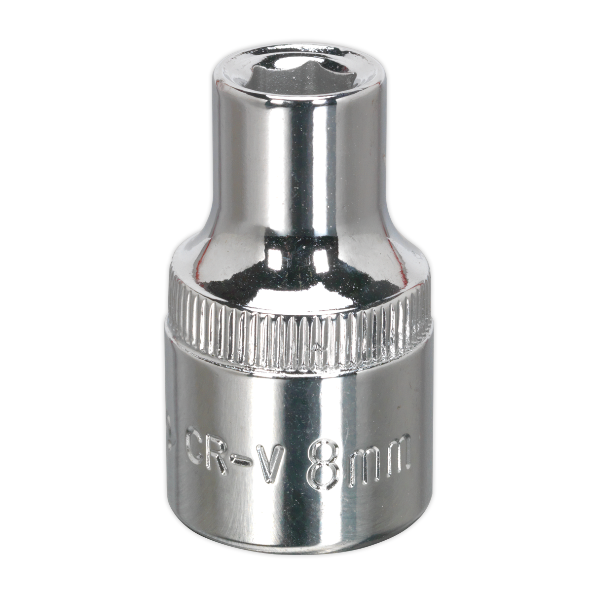 Sealey WallDrive Socket 8mm 1/2" Square Drive Fully Polished Finish Tool SP1208