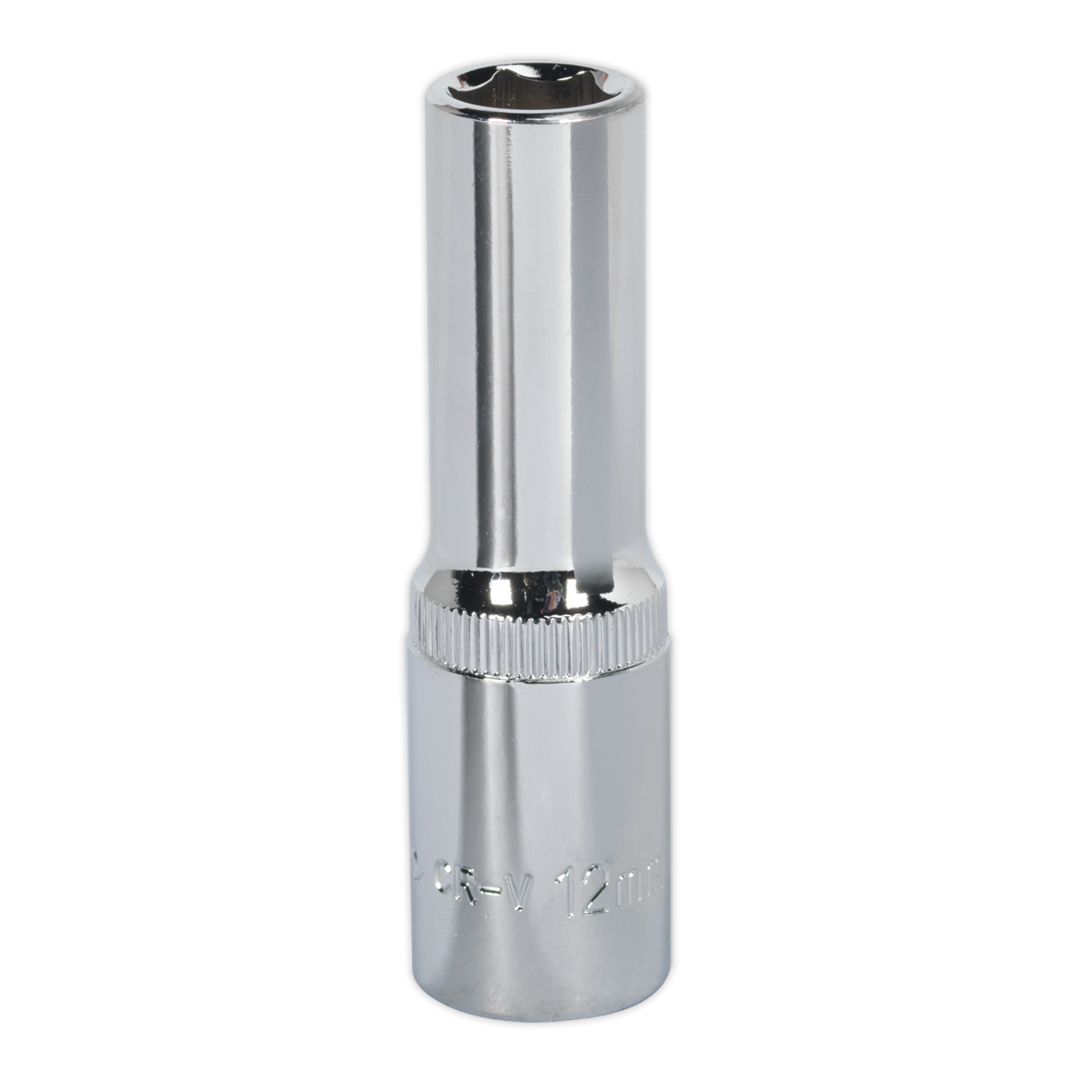 Sealey WallDrive Socket 12mm Deep 1/2" Square Drive Fully Polished Tool SP1212D