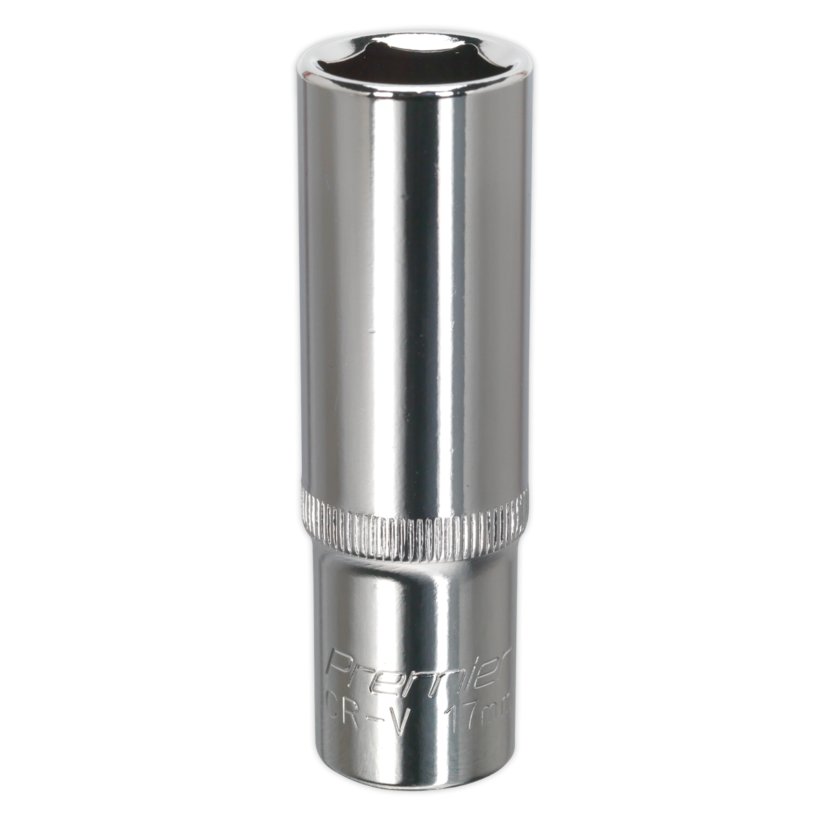 Sealey WallDrive Socket 17mm Deep 1/2" Drive Fully Polished Finish Tool SP1217D
