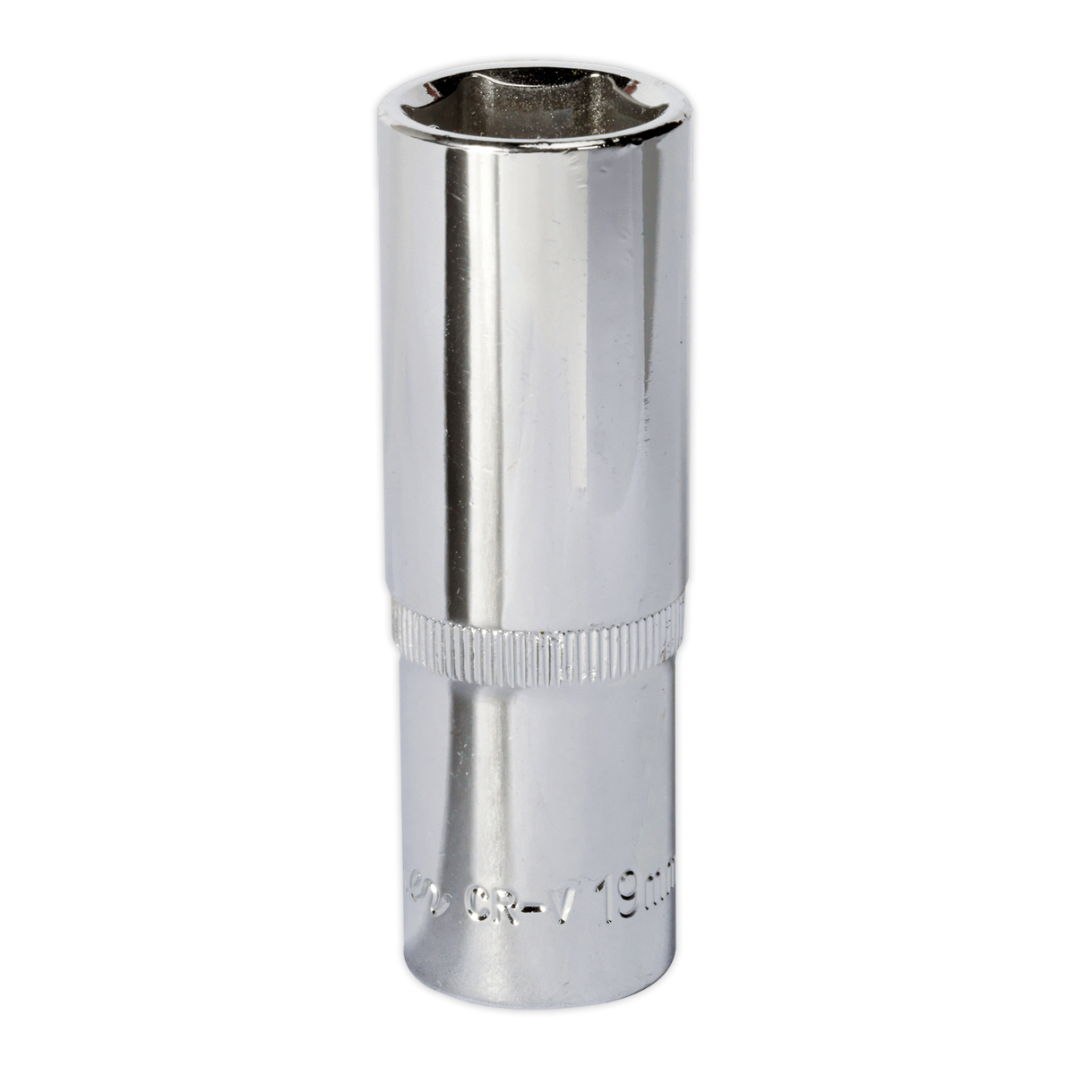 Sealey WallDrive Socket 19mm Deep 1/2" Drive Fully Polished Finish Tool SP1219D