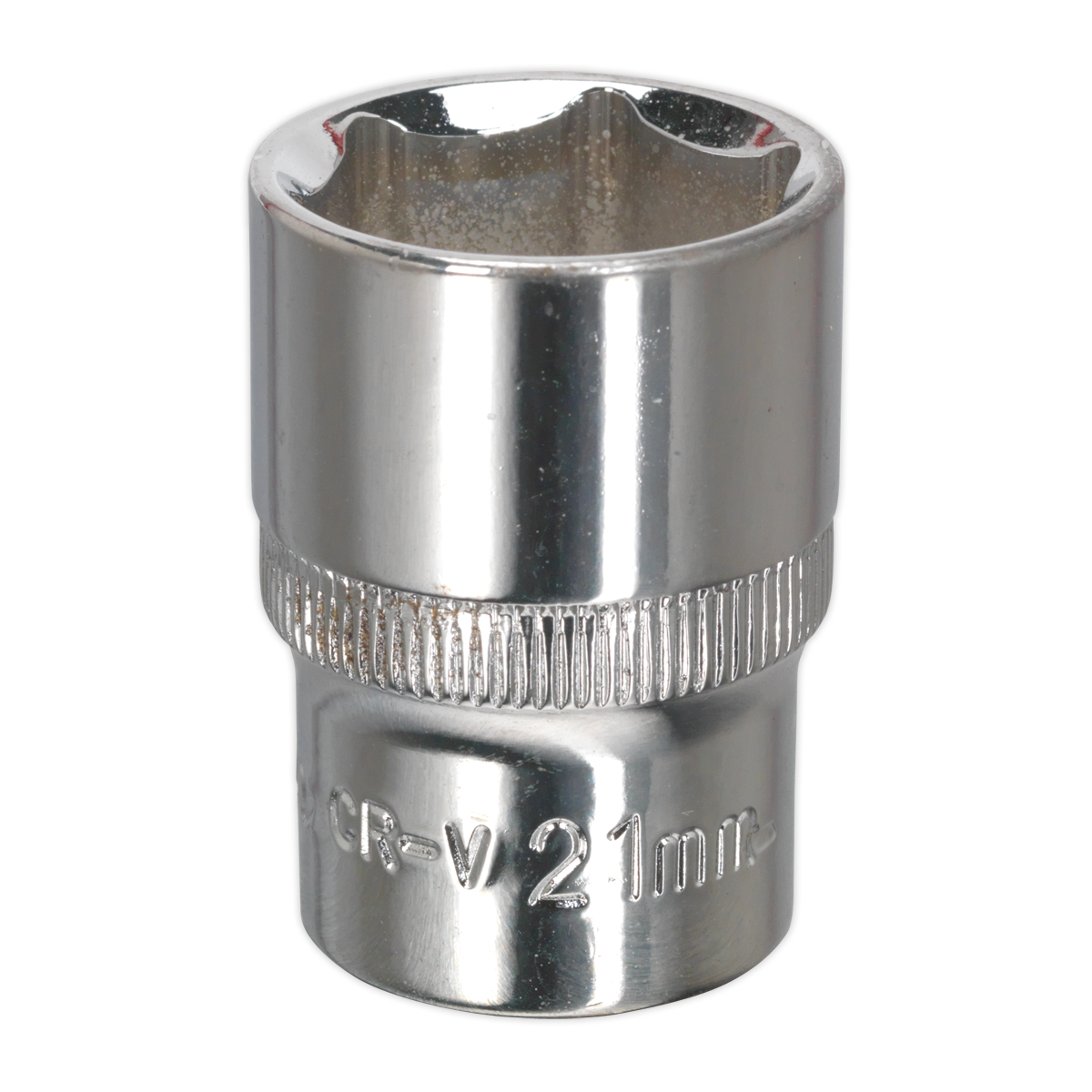 Sealey WallDrive Socket 21mm 1/2" Square Drive Fully Polished Finish Tool SP1221