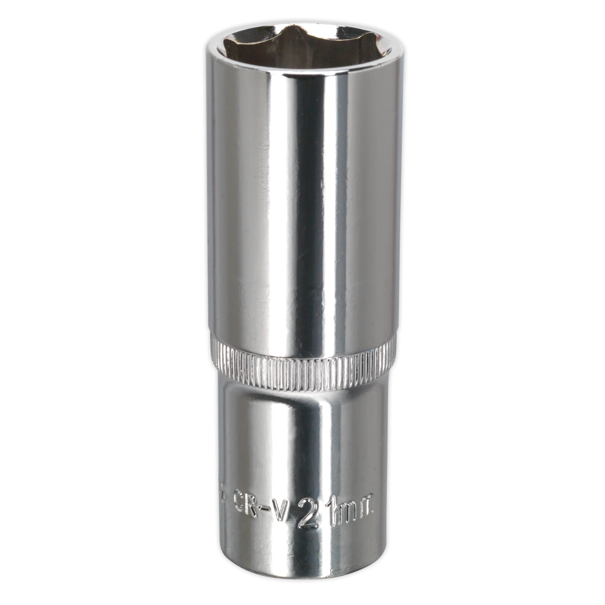 Sealey WallDrive Socket 21mm Deep 1/2" Drive Fully Polished Finish Tool SP1221D