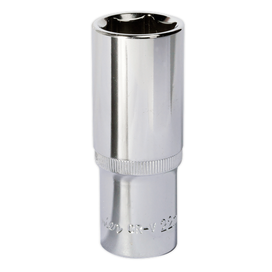 Sealey WallDrive Socket 22mm Deep 1/2" Drive Fully Polished Finish Tool SP1222D