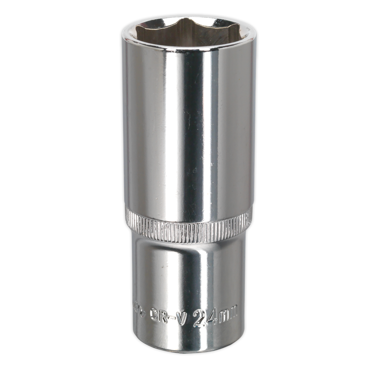 Sealey WallDrive Socket 24mm Deep 1/2" Drive Fully Polished Finish Tool SP1224D