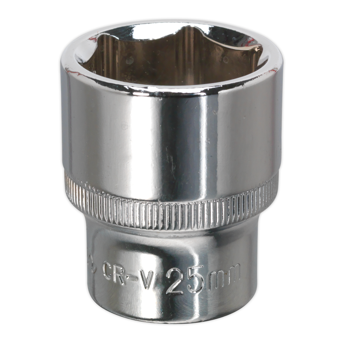 Sealey WallDrive Socket 25mm 1/2" Square Drive Fully Polished Finish Tool SP1225