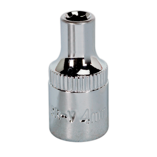 Sealey WallDrive Socket 4mm 1/4" Square Drive Fully Polished Finish Tool SP1404