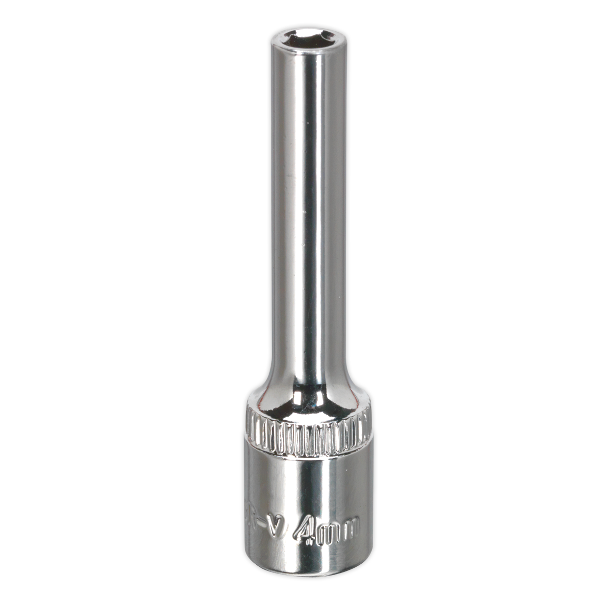 Sealey WallDrive Socket 4mm Deep 1/4" Square Drive Fully Polished Finish SP1404D