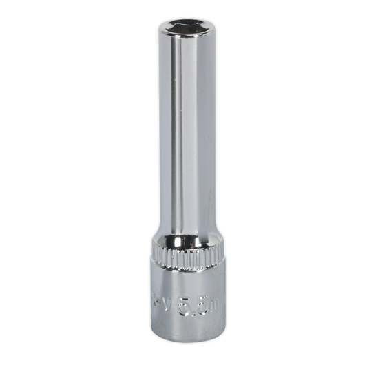 Sealey WallDrive Socket 5.5mm Deep 1/4" Square Drive Fully Polished SP14055D