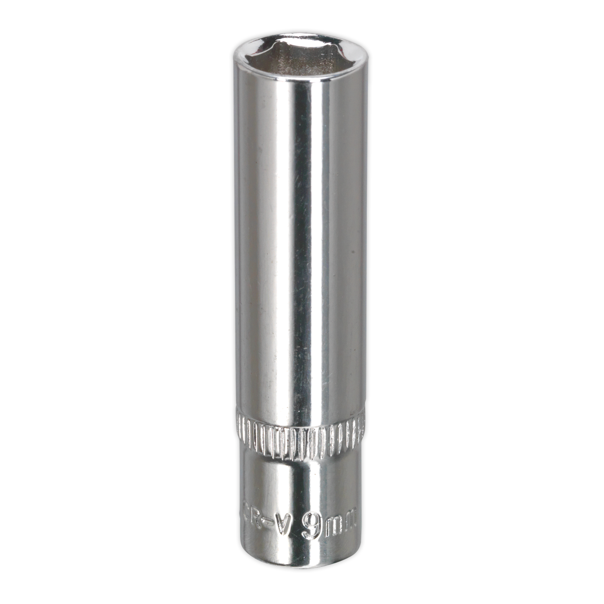 Sealey WallDrive Socket 9mm Deep 1/4" Square Drive Fully Polished Finish SP1409D