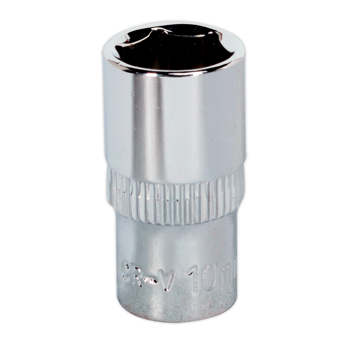 Sealey WallDrive Socket 10mm 1/4" Square Drive Fully Polished Finish SP1410