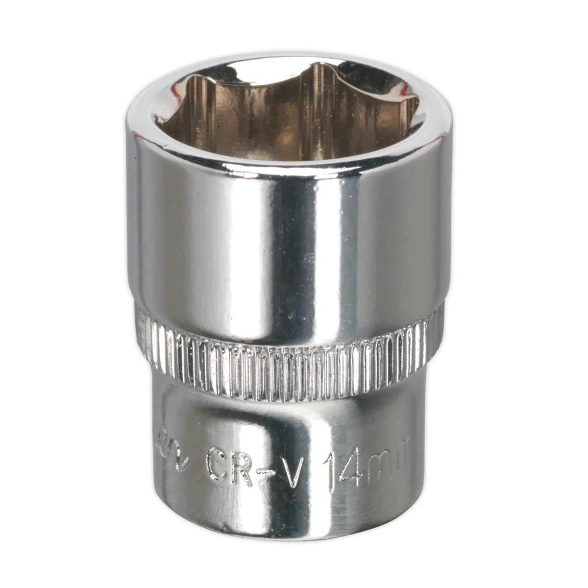 Sealey WallDrive Socket 14mm 1/4" Square Drive Fully Polished Finish Tool SP1414