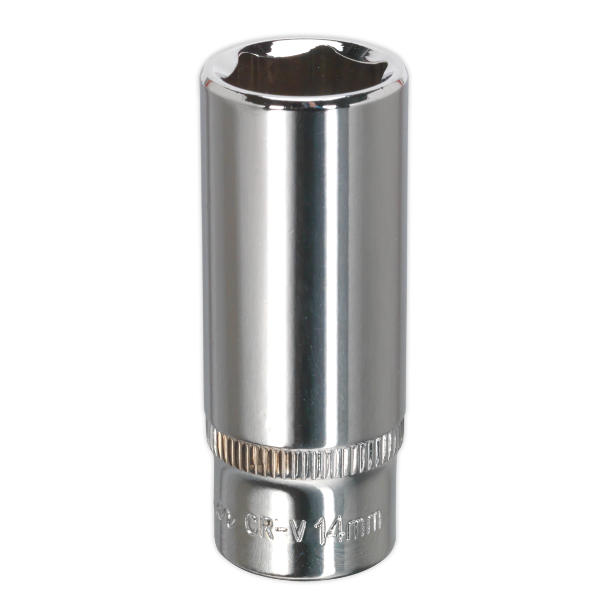 Sealey WallDrive Socket 14mm Deep 1/4" Drive Fully Polished Finish Tool SP1414D