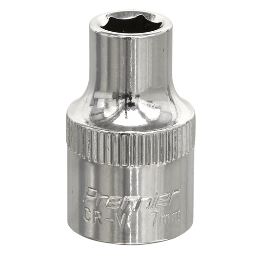 Sealey WallDrive Socket 7mm 3/8" Square Drive Fully Polished Finish Tool SP3807