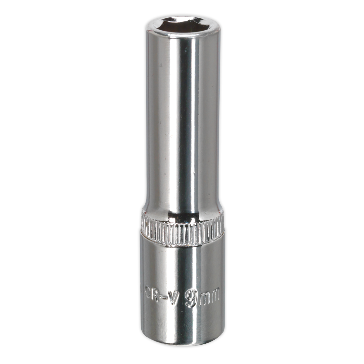 Sealey 9mm 3/8" Square Deep WallDrive Socket Fully Polished Finish Tool SP3809D