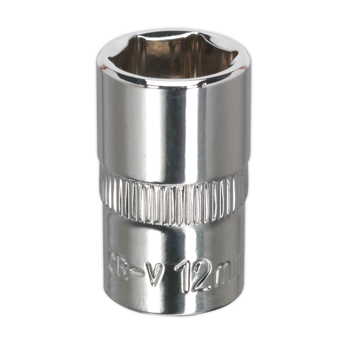 Sealey 12mm 3/8" Square WallDrive Socket Chrome Plated Fully Polished SP3812