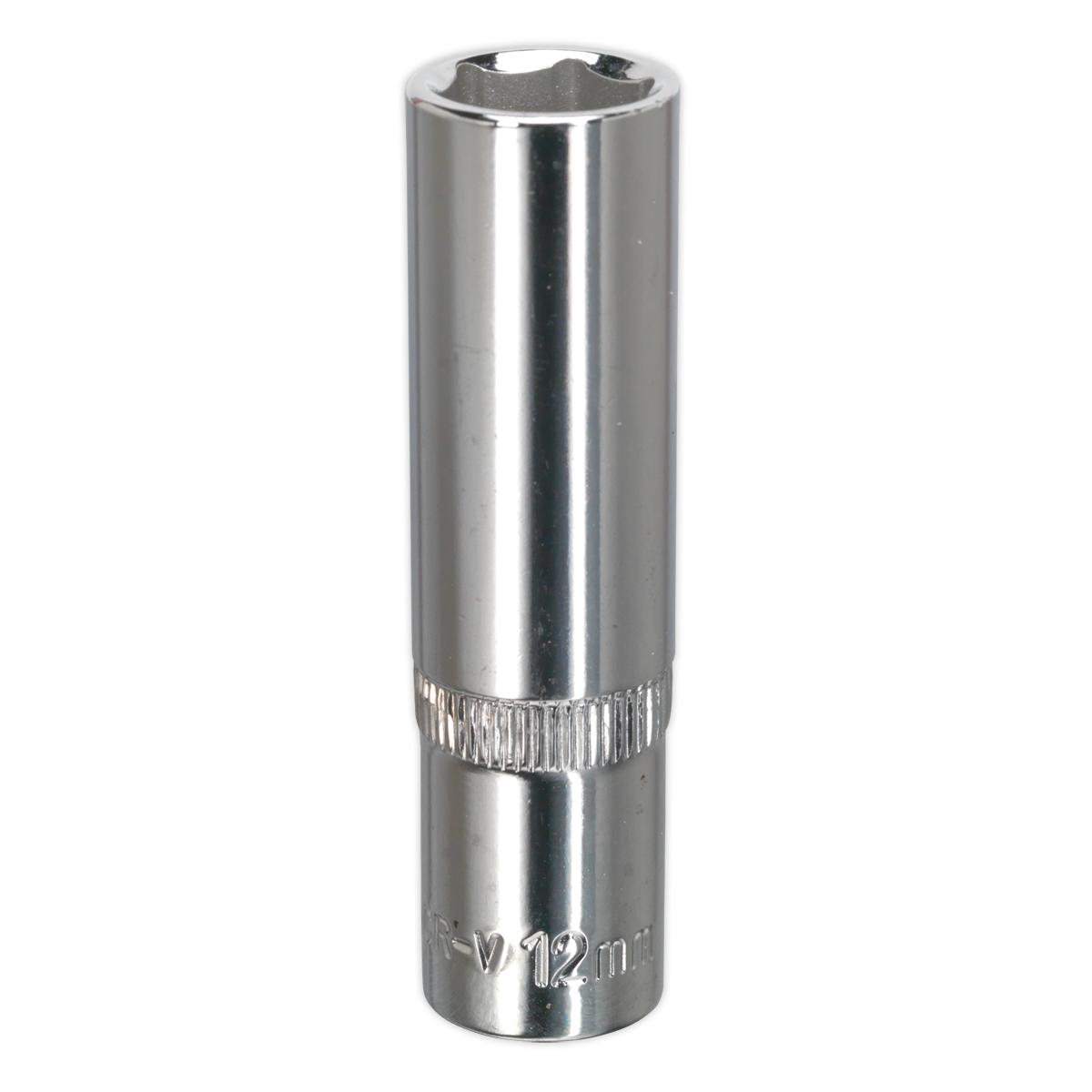 Sealey WallDrive Socket 12mm Deep 3/8" Square Drive Fully Polished Tool SP3812D