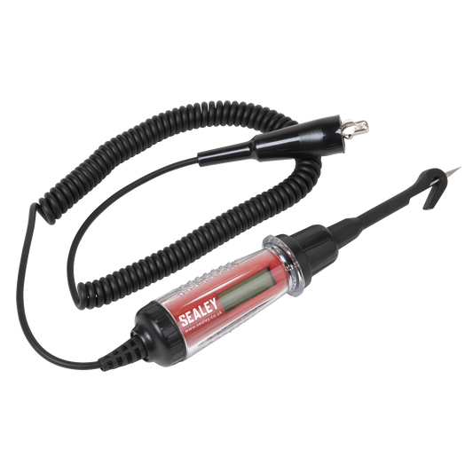 Sealey Integrated Test Light/Voltmeter With 3m Coiled Cable 3V-60V AK4013