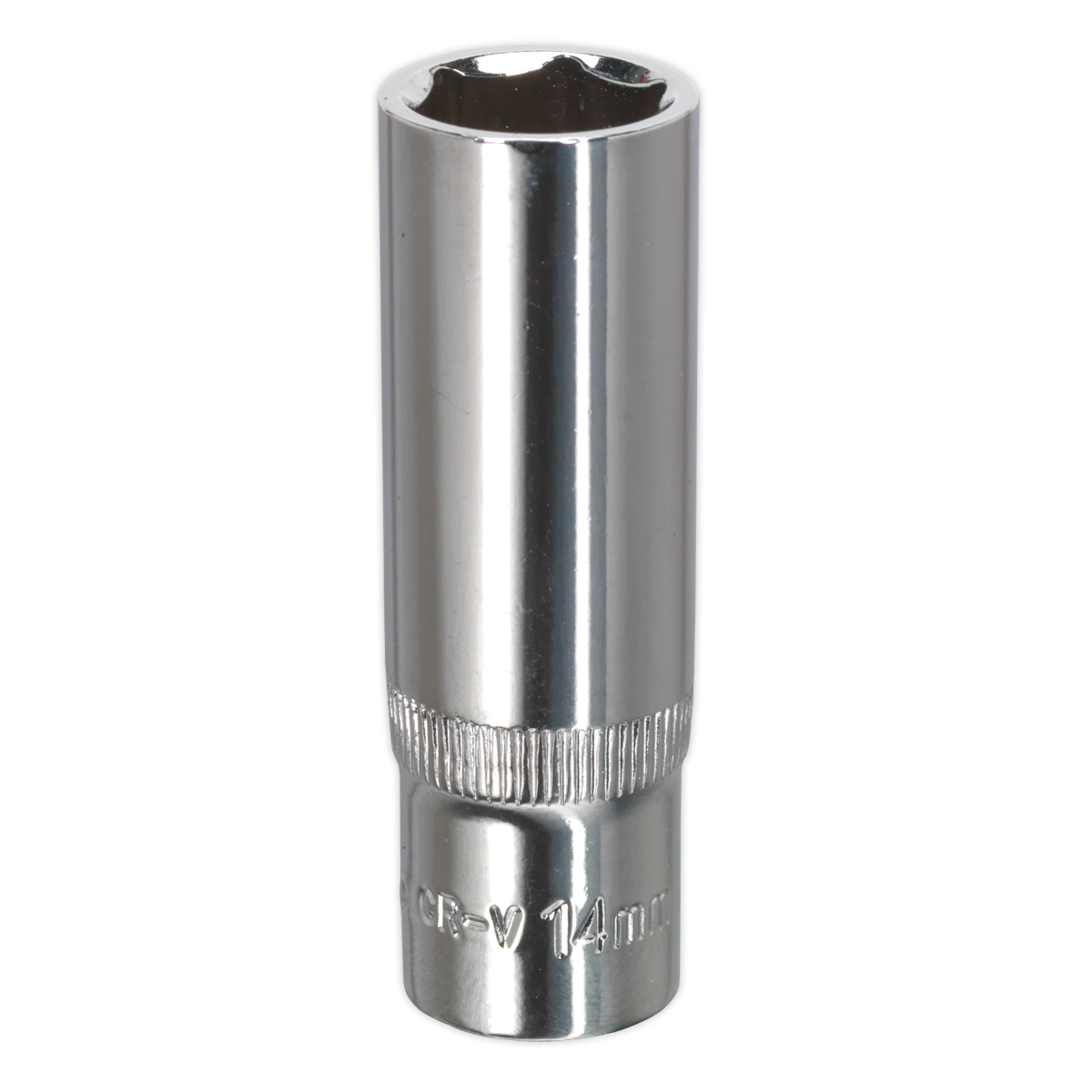 Sealey 14mm 3/8" Drive Deep WallDrive Socket Fully Polished Finish Tool SP3814D