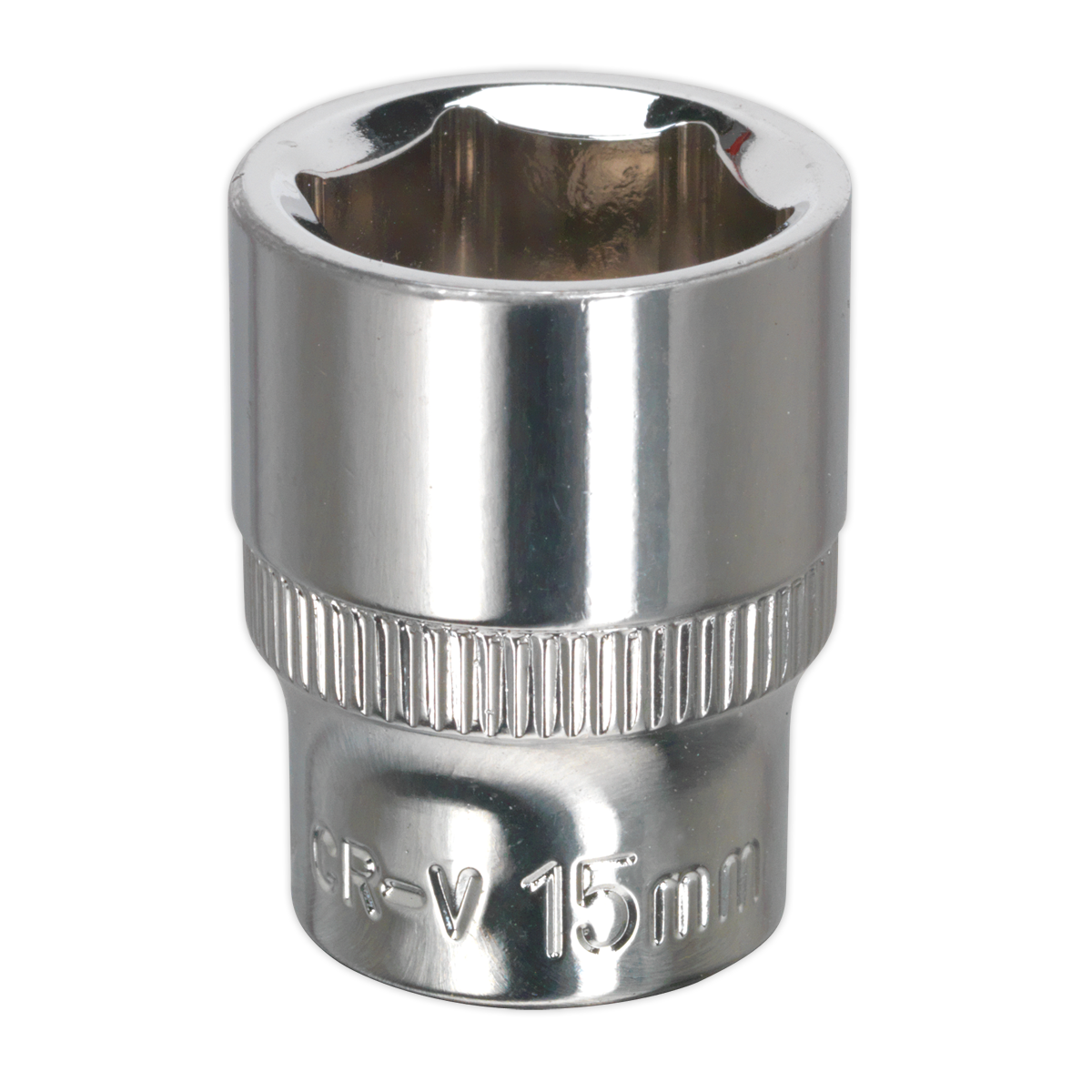 Sealey WallDrive Socket 15mm 3/8" Square Drive Fully Polished Finish Tool SP3815