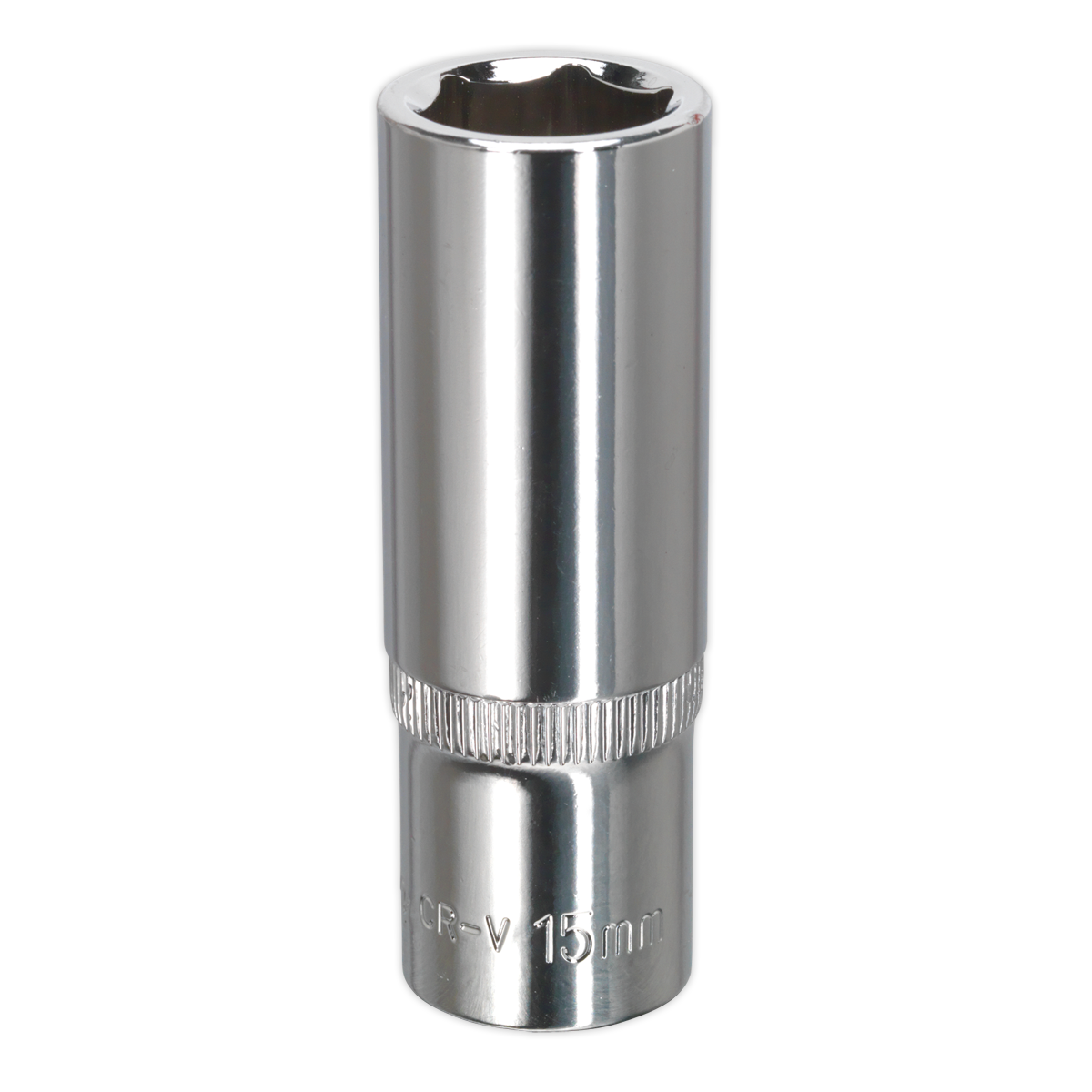 Sealey WallDrive Socket 15mm Deep 3/8" Drive Fully Polished Finish Tool SP3815D