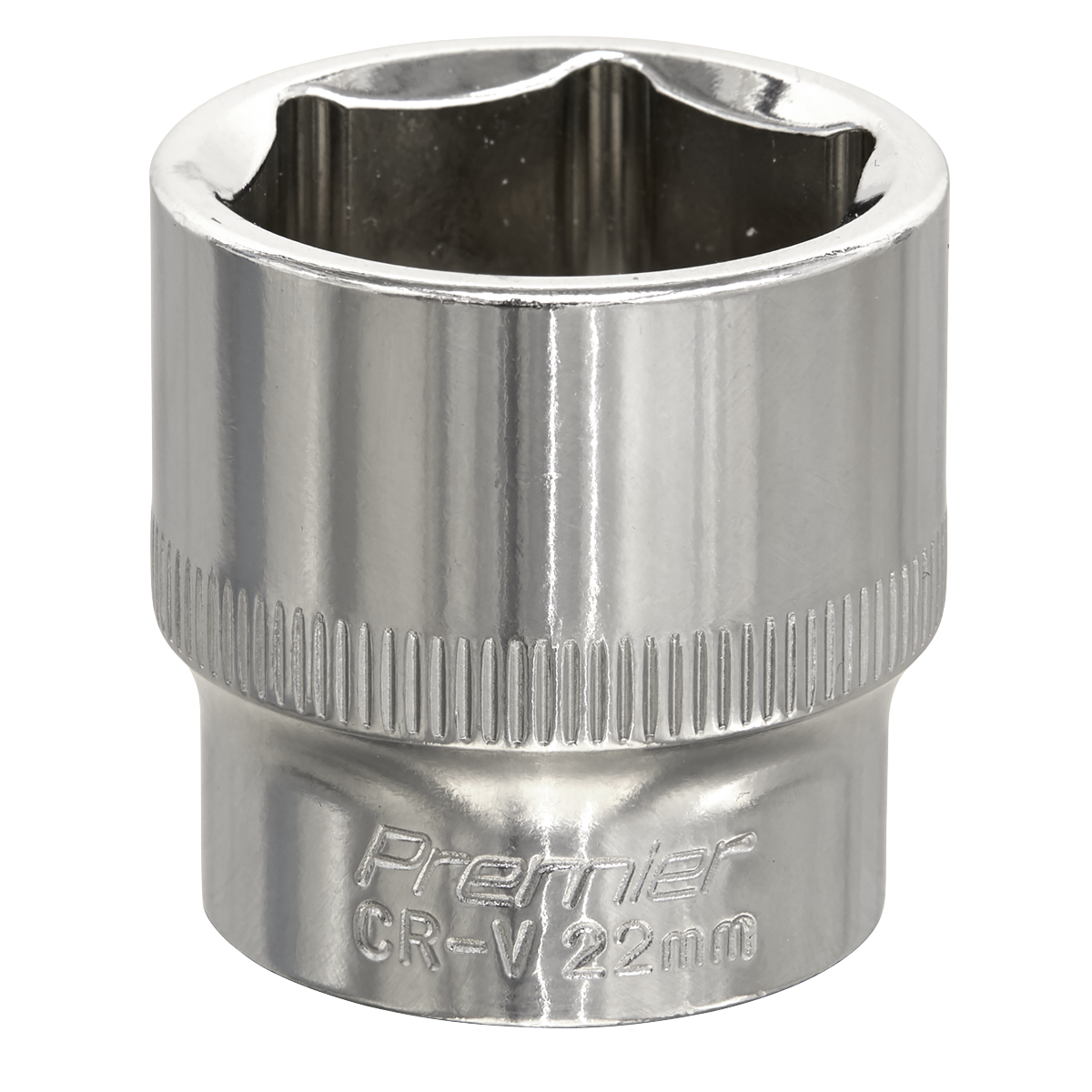 Sealey WallDrive Socket 22mm 3/8" Drive Fully Polished Professional SP3822