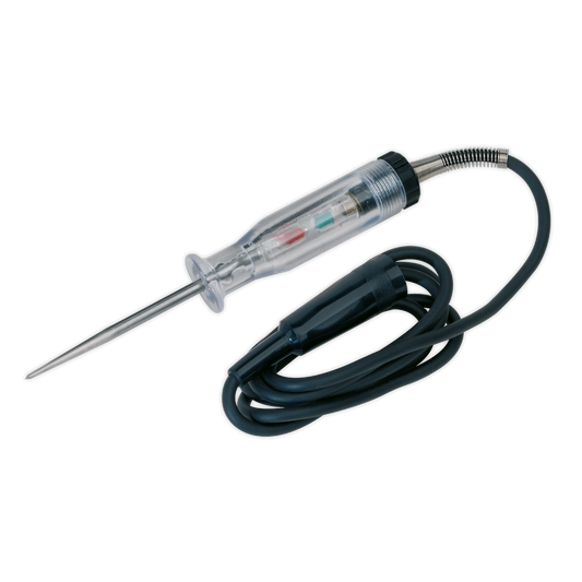 Sealey Circuit Tester 6/12/24V With Polarity Test 1.5m Cable Earth Clip AK4030