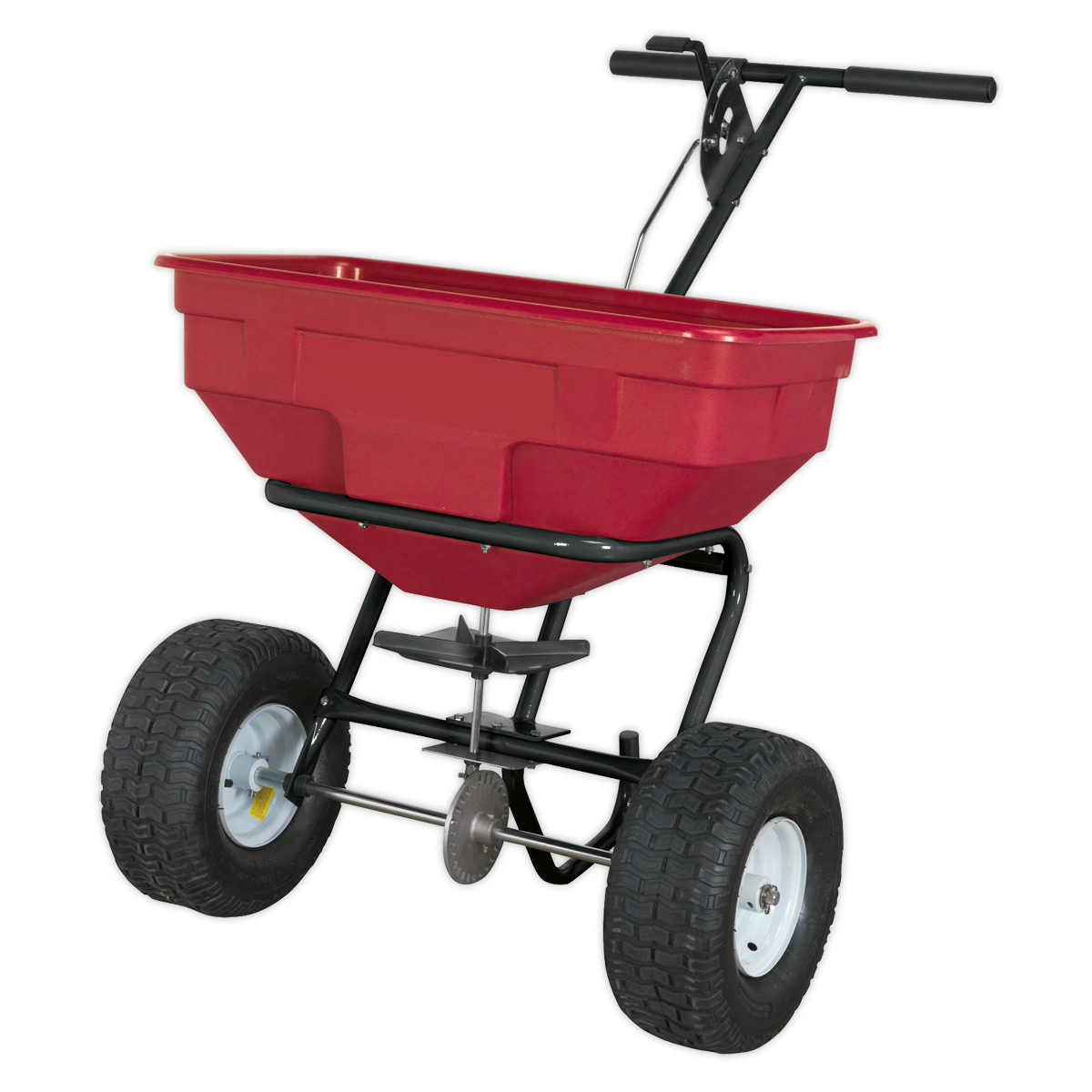 Sealey Broadcast Spreader With Adjustable Feed System 57kg Walk Behind SPB57W