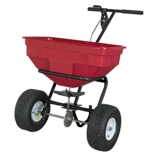 Sealey Broadcast Spreader With Adjustable Feed System 57kg Walk Behind SPB57W