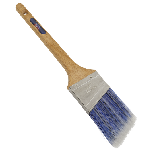 Sealey Wooden Handle Cutting-In Paint Brush 50mm Polished Beech Handle SPBA50