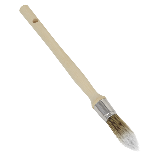 Sealey Round Sash Brush 15mm No Bristle Loss Chisel Tip Stainless Steel SPBS15R