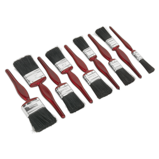 Sealey General Purpose Paint Brush Set With Painted Composite Handles 9pc SPBS9